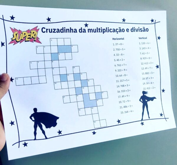 🌟 Cruzadinha Matemática: Adição, Subtração, Multiplicação e Divisão🌟 - Image 7