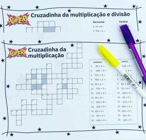 🌟 Cruzadinha Matemática: Adição, Subtração, Multiplicação e Divisão🌟 - Image 5