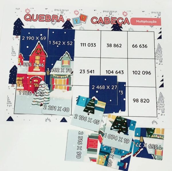 ✨Quebra-Cabeça Natalino( Multiplicação)✨ - Image 5