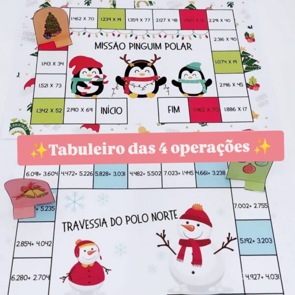 ✨ Trilhas Temáticas das 4 Operações ✨