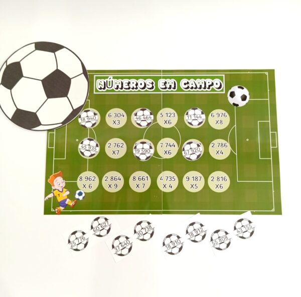 Tabuleiro: ⚽ NÚMEROS EM CAMPO ⚽
