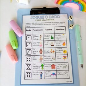 🎲✍️Jogue o dado e crie uma história🎲✍️