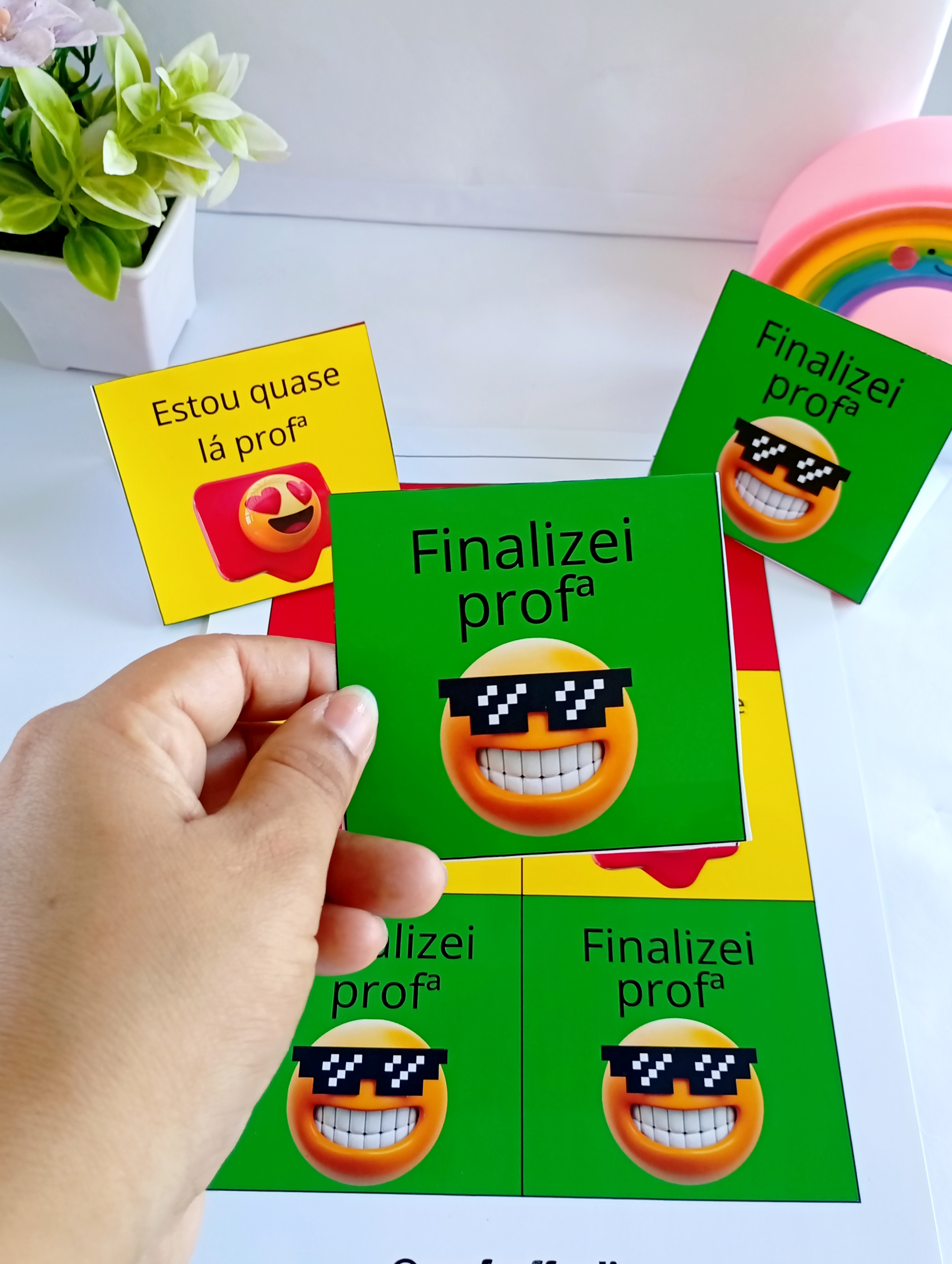 ✨Plaquinha de Mesa – Ajuda, Prof!🤩